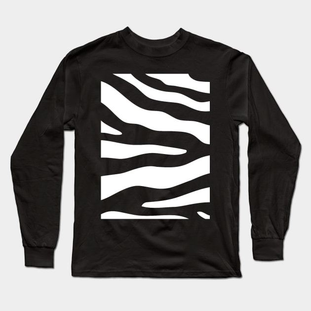 Zebra stripes pattern Long Sleeve T-Shirt by theWalnut